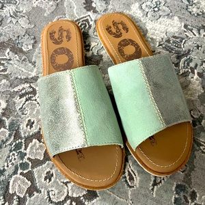 Sorel Ella Block Slide Sandals 8.5